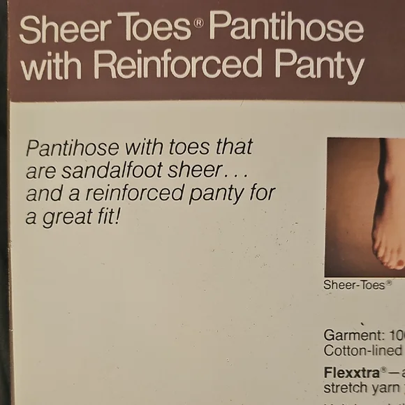 NWT Vintage JCPenney Reinforced Pantyhose in Nude - Picture 5 of 6